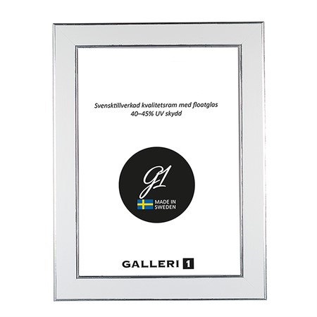 Galleri1 24A vit/silver 15 x 20 cm