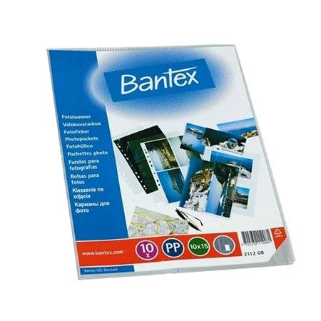 Bantex fotofickor stående transparenta B.N.T. 10x15 10-p (80 bilder)