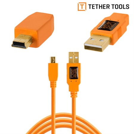 Tether Tools USB 2.0 till mini-B 4,6m