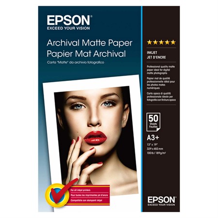 Epson A3+ Archival Matt 50-pack
