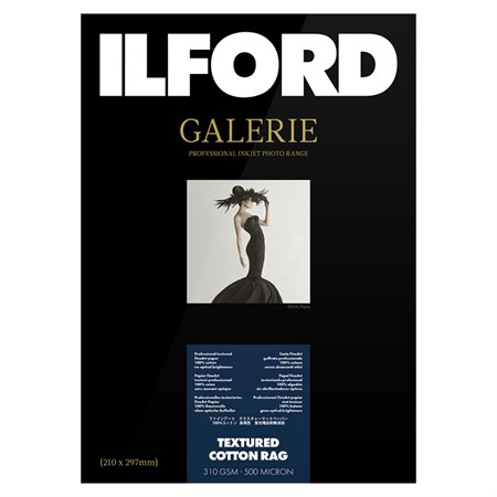 Ilford A4 Textured Cotton Rag 310g 25-pack