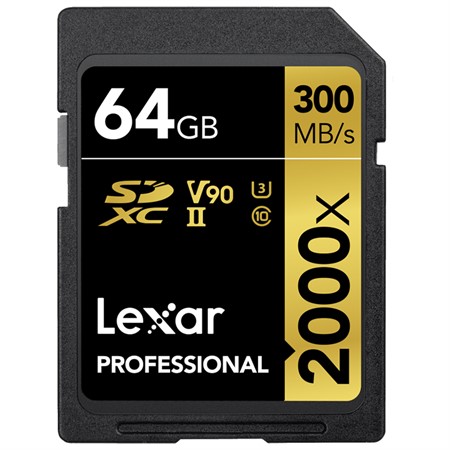 Lexar SDXC Pro 64GB UHS-II V90 300MB/s