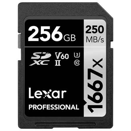 Lexar SDXC Pro 256GB UHS-II V60 250MB/s