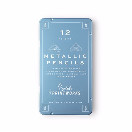 Printworks pennor Metallic 12st