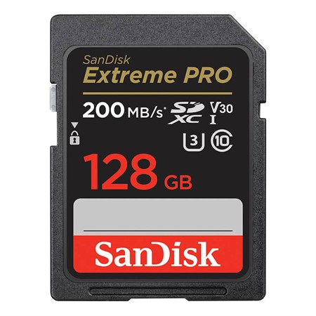 SanDisk SDXC Extreme Pro 128GB UHS-I V30 200MB/s