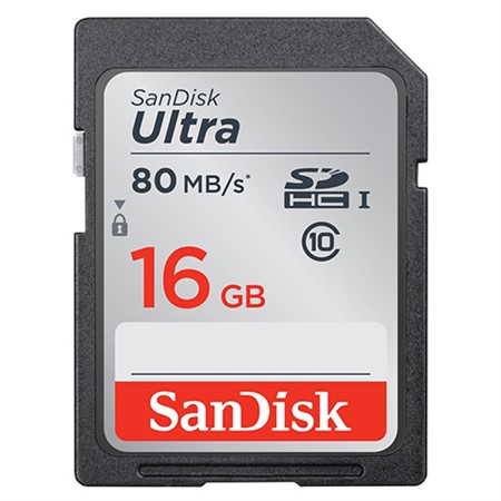 SanDisk SDHC Ultra 16GB 80MB/s