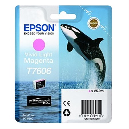 Epson T7606 Vivid Ljus Magenta 26 ml (P600)