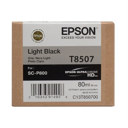 Epson T8507 Ljus Svart 80 ml (P800)