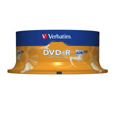 Verbatim DVD-R 16X 4,7GB AZO 25-pack