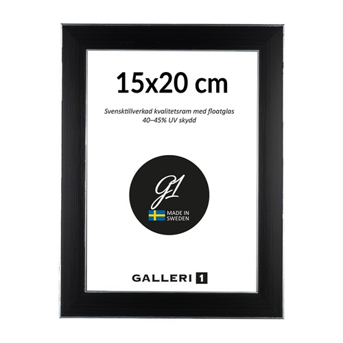 Galleri1 24B svart/silver 15 x 20 cm