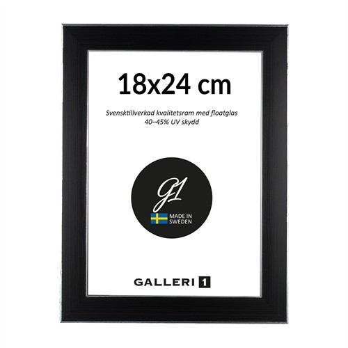 Galleri1 24B svart/silver 18 x 24 cm