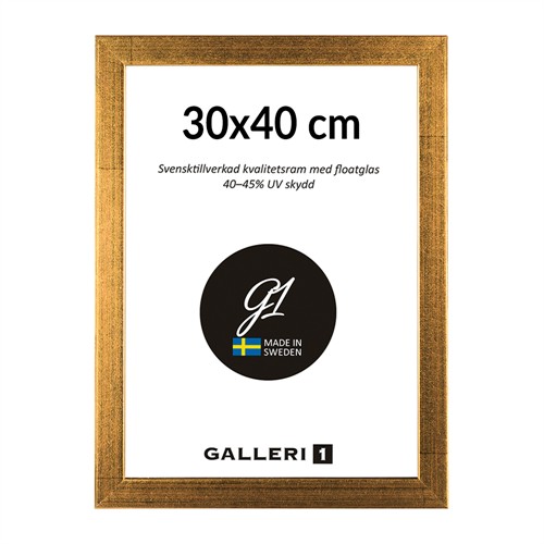 Galleri1 2A guld träram 30 x 40 cm
