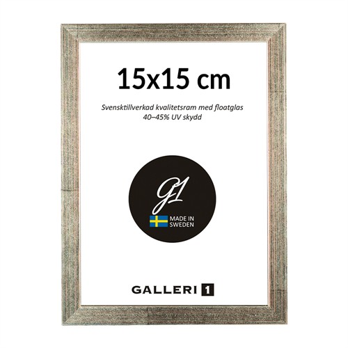 Galleri1 2B silver träram 15 x 15 cm