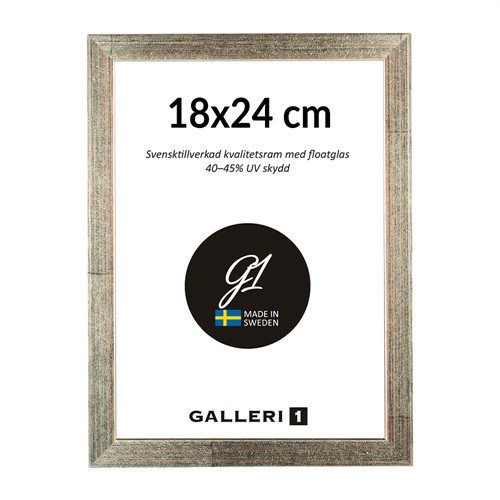 Galleri1 2B silver träram 18 x 24 cm