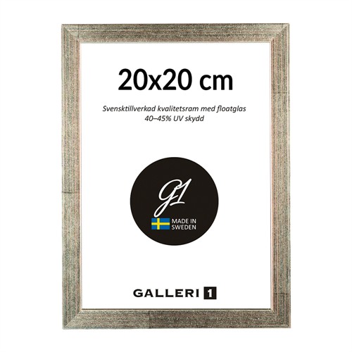 Galleri1 2B silver träram 20 x 20 cm