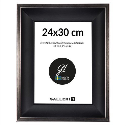 Galleri1 32C svart/silver 24x30 cm