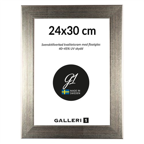 Galleri1 6H silver ram 24 x 30 cm