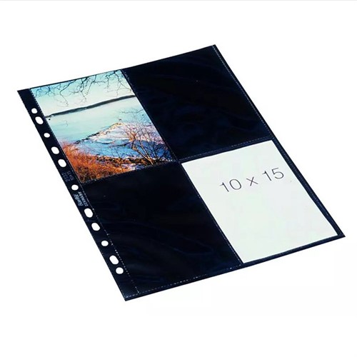 Bantex Fotofickor 80 bilder svart