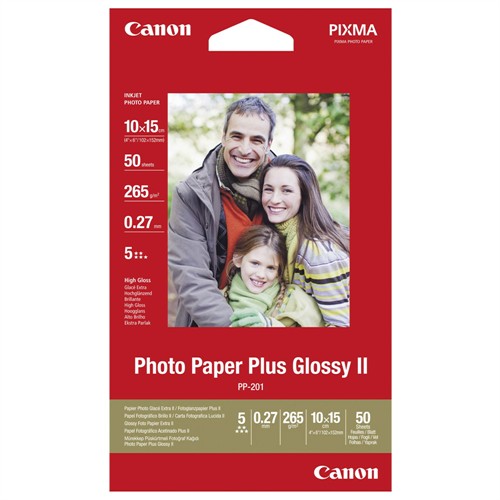 Canon 10x15 cm Plus Glossy II PP-201 50-pack