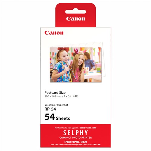 Canon RP-54 papper/färgband 54-pack för Selphy