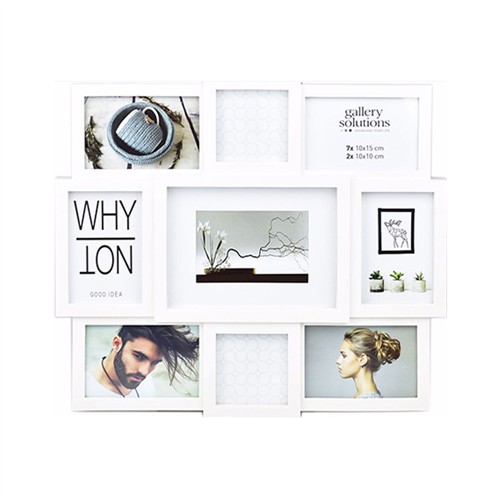 Focus Collage vit 49 x 42,5 cm 9 bilder