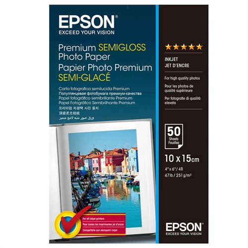 Epson 10x15 cm Premium Semigloss 50-pack