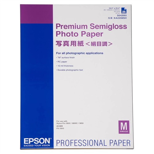 Epson A2 Premium Semigloss 25-pack