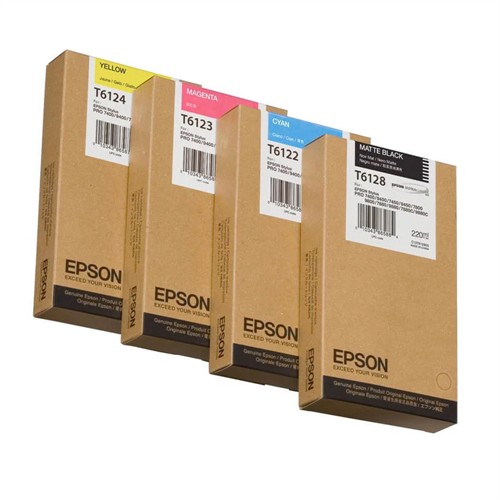 Epson T6128 Matt Svart 220 ml (7800/9800)