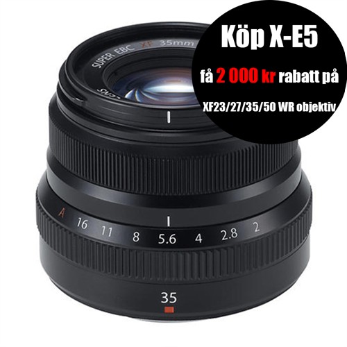 Fujifilm Fujinon XF 35/2,0 R WR Svart