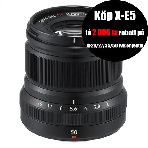 Fujifilm Fujinon XF 50/2 R WR Svart