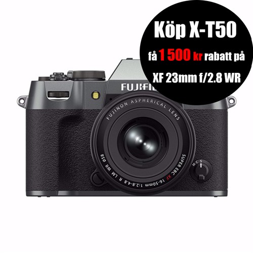Fujifilm X-T50 + 16-50/2,8-4,8 Charcoal Silver