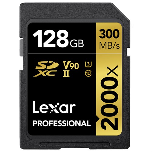 Lexar SDXC Pro 128GB UHS-II V90 300MB/s