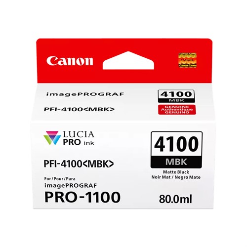 Canon PFI-4100MBK Matt Svart 80ml (iPF1100)