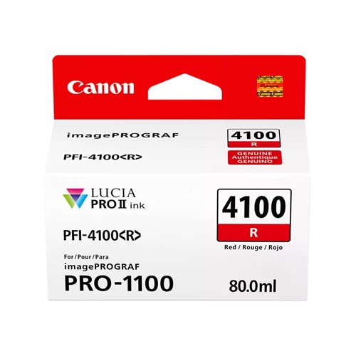 Canon PFI-4100R Röd 80ml (iPF1100)