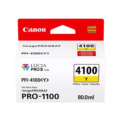 Canon PFI-4100Y Gul 80ml (iPF1100)
