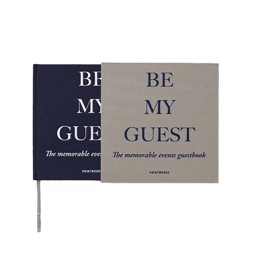 Printworks Guestbook Grey/Navy