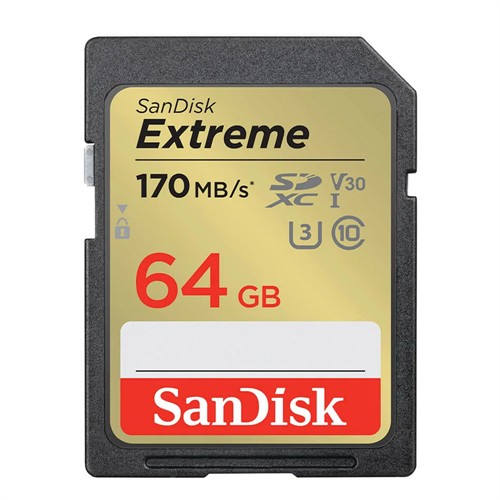 SanDisk SD Extreme 64GB UHS-I V30 170MB/s