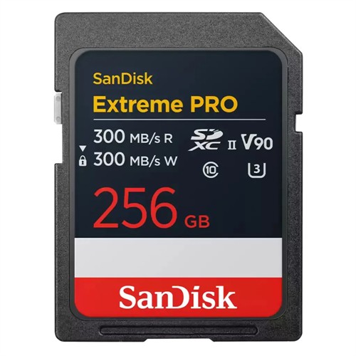 SanDisk SDXC Extreme Pro 256GB UHS-II 300 MB/s V90