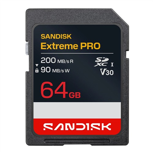 SanDisk SD Extreme Pro 64GB UHS-I V30 200MB/s