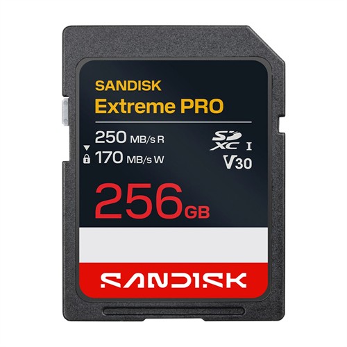 SanDisk SD Extreme Pro 256GB UHS-I V30 250MB/s