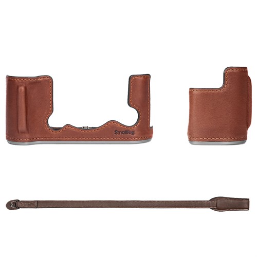 SmallRig Half Case i Läder för Fujifilm X-T50 Brun